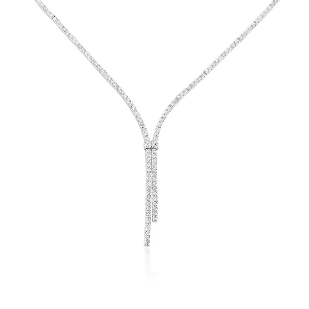 Collier Elen Or Blanc Diamant