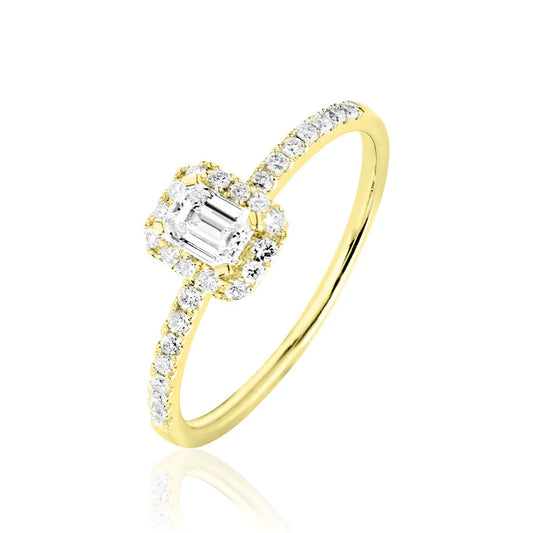 Bague Solitaire Lucia Or Jaune Diamant