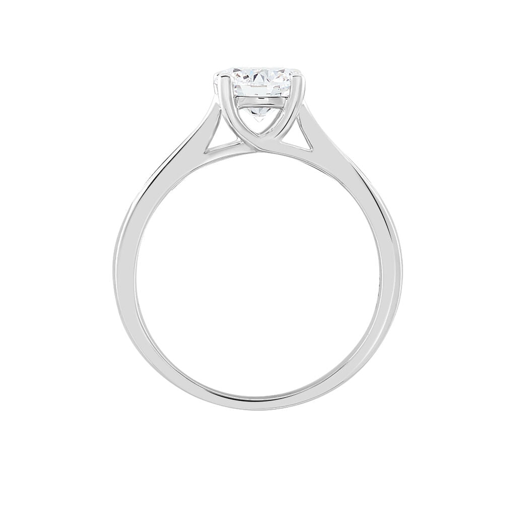 Bague Solitaire Lea Or Blanc Diamant