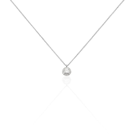 Collier Stéphanie Or Blanc Diamant