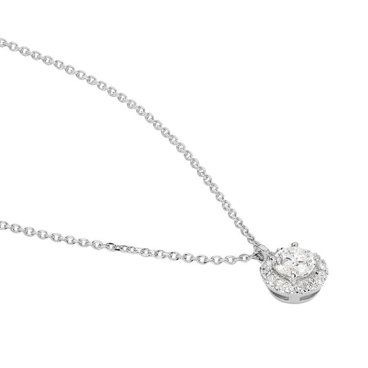 Collier Stéphanie Or Blanc Diamant